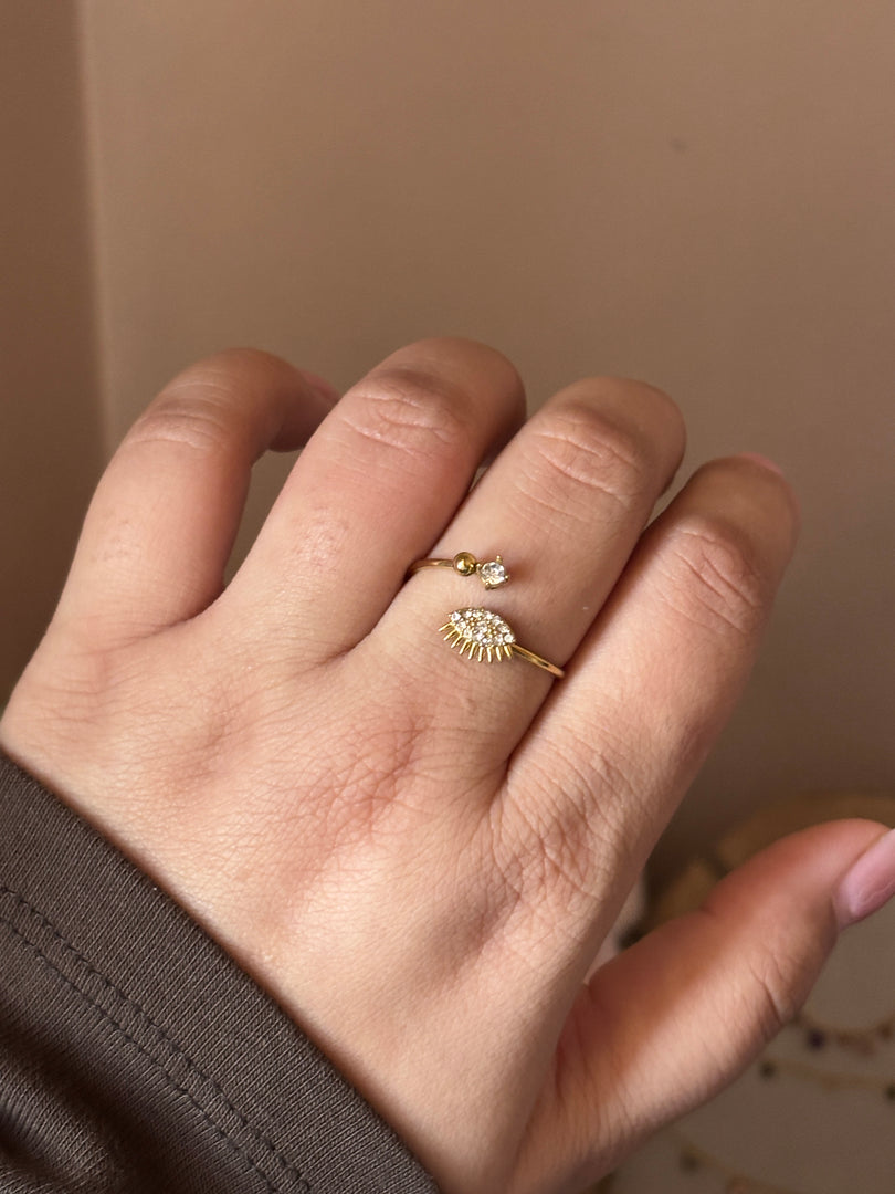 Evil eye ring
