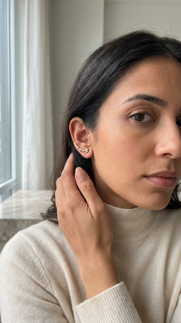 Flora Bloom Ear Climber
