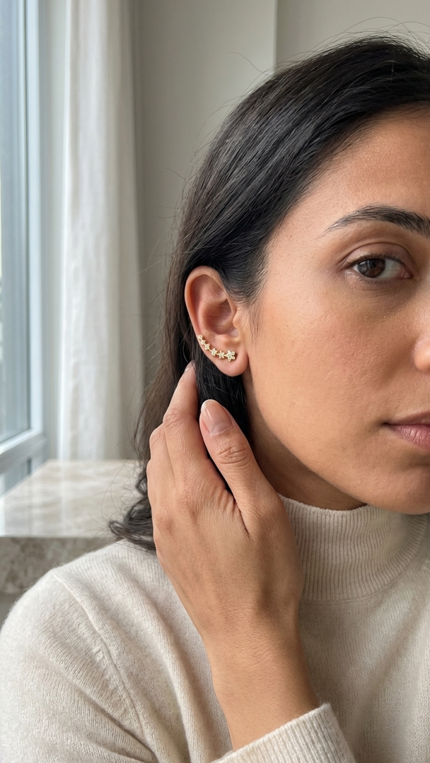 Flora Bloom Ear Climber