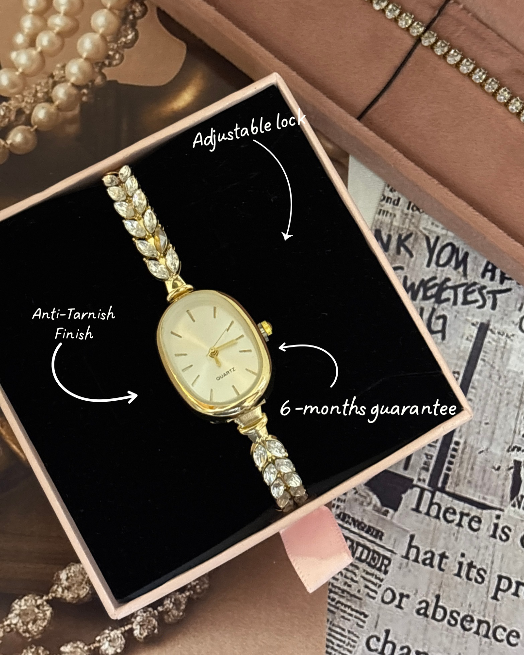 Crystal Vine Bracelet Watch