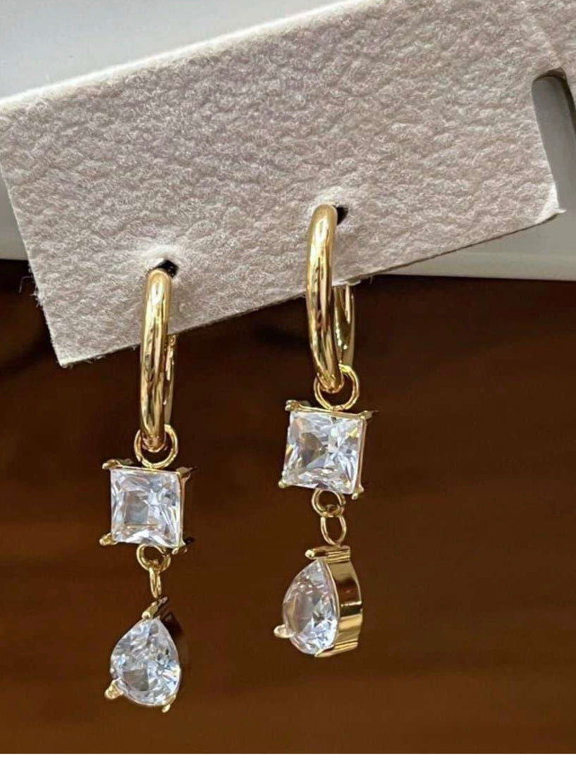 Everafter Crystal Hoops