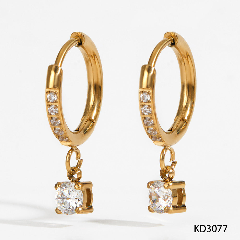 Aria crystal hoops