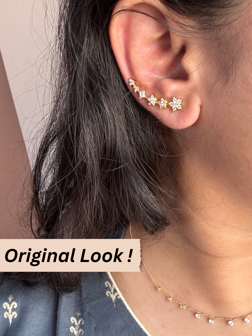 Flora Bloom Ear Climber