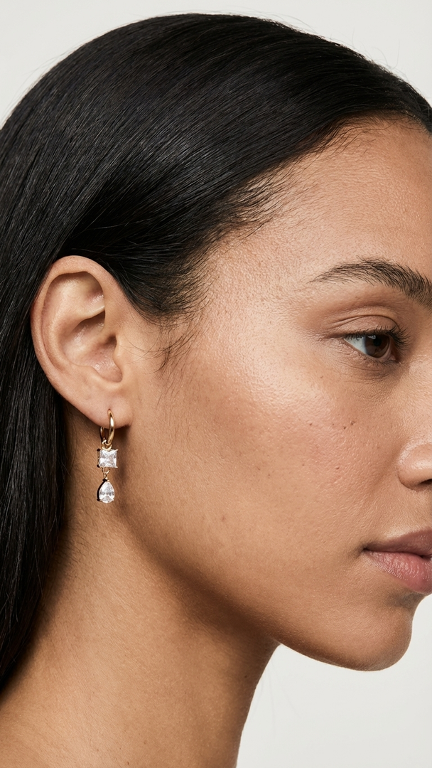 Everafter Crystal Hoops