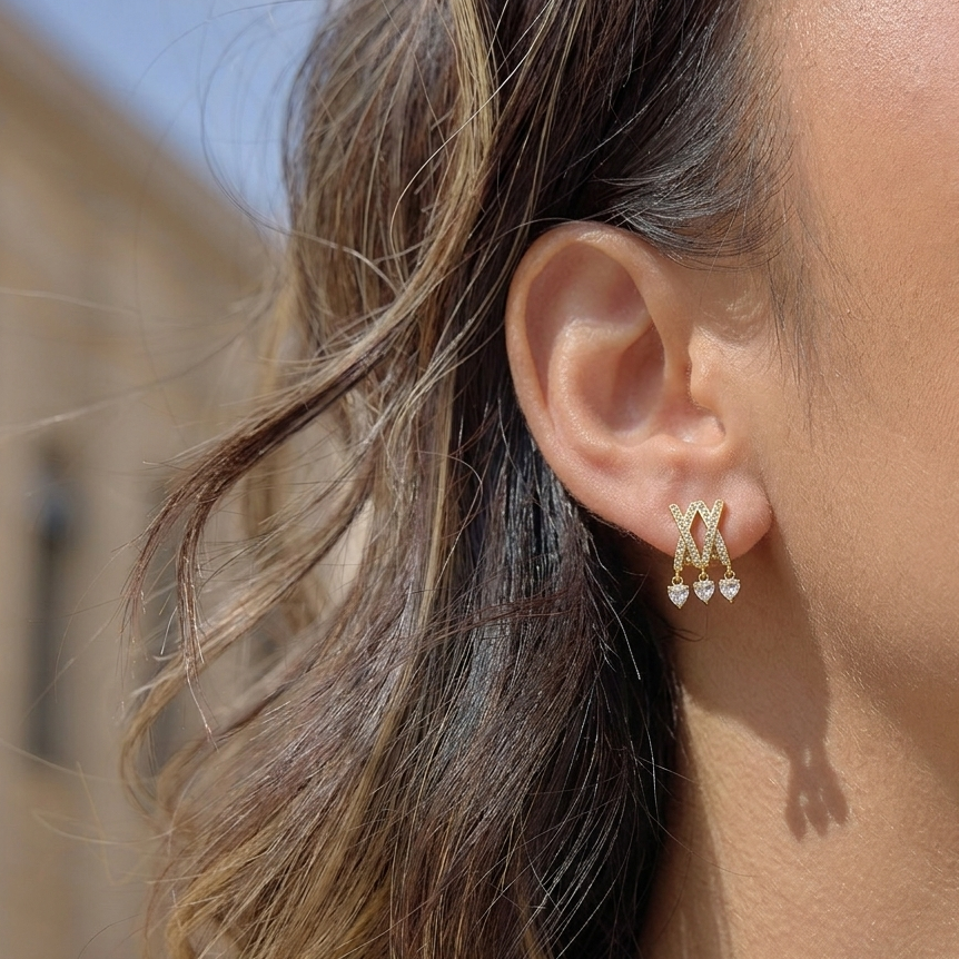 (Single-piercing) Multi layer studs￼