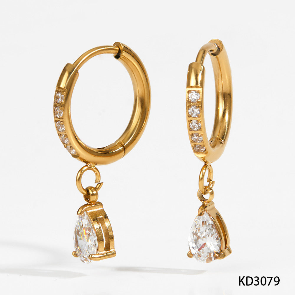 Amara Teardrop Hoops