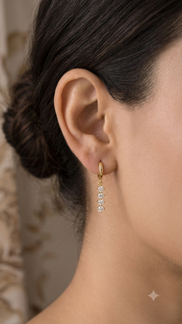 Stardust linear hoops