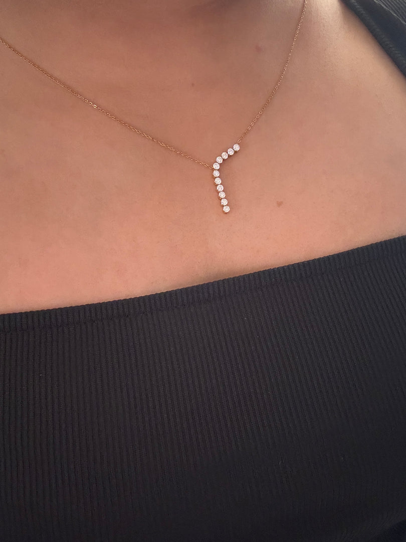 Rainstone Y-neckpeice