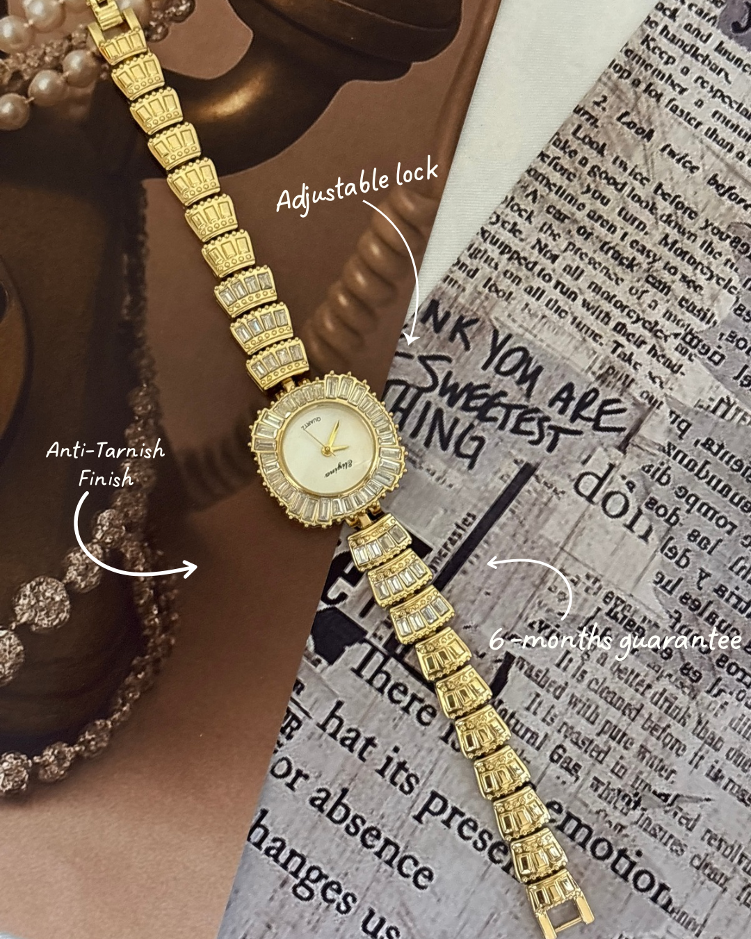 Empress crystal timepiece