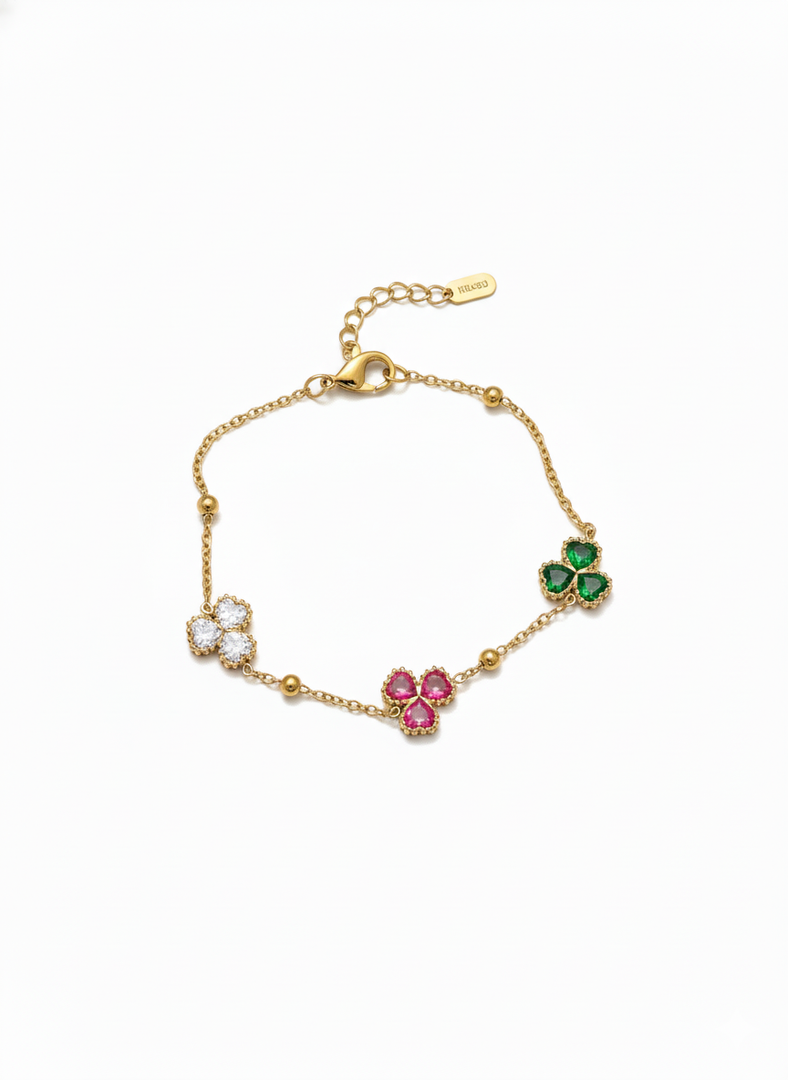 Multi-floral bracelet