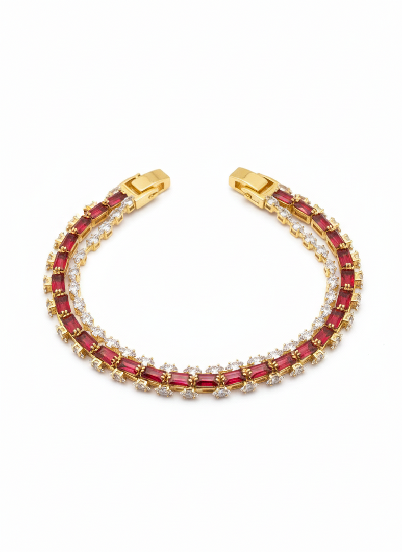 Triple layer bracelet