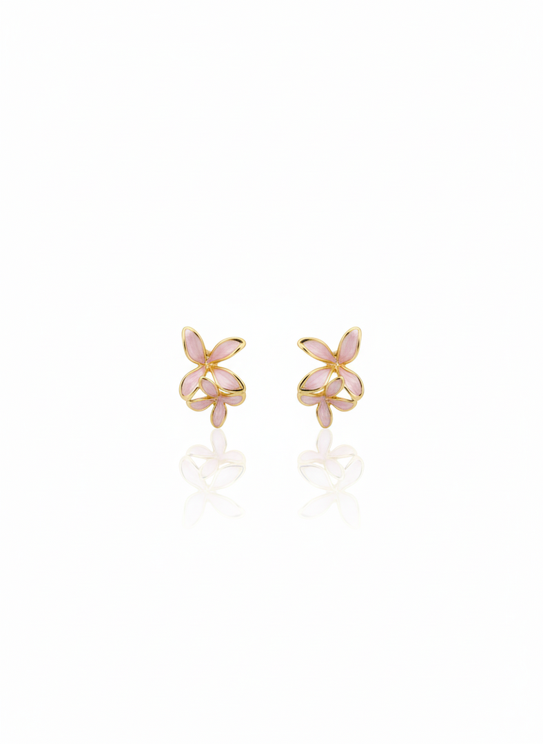 Leafy dangles (pink)