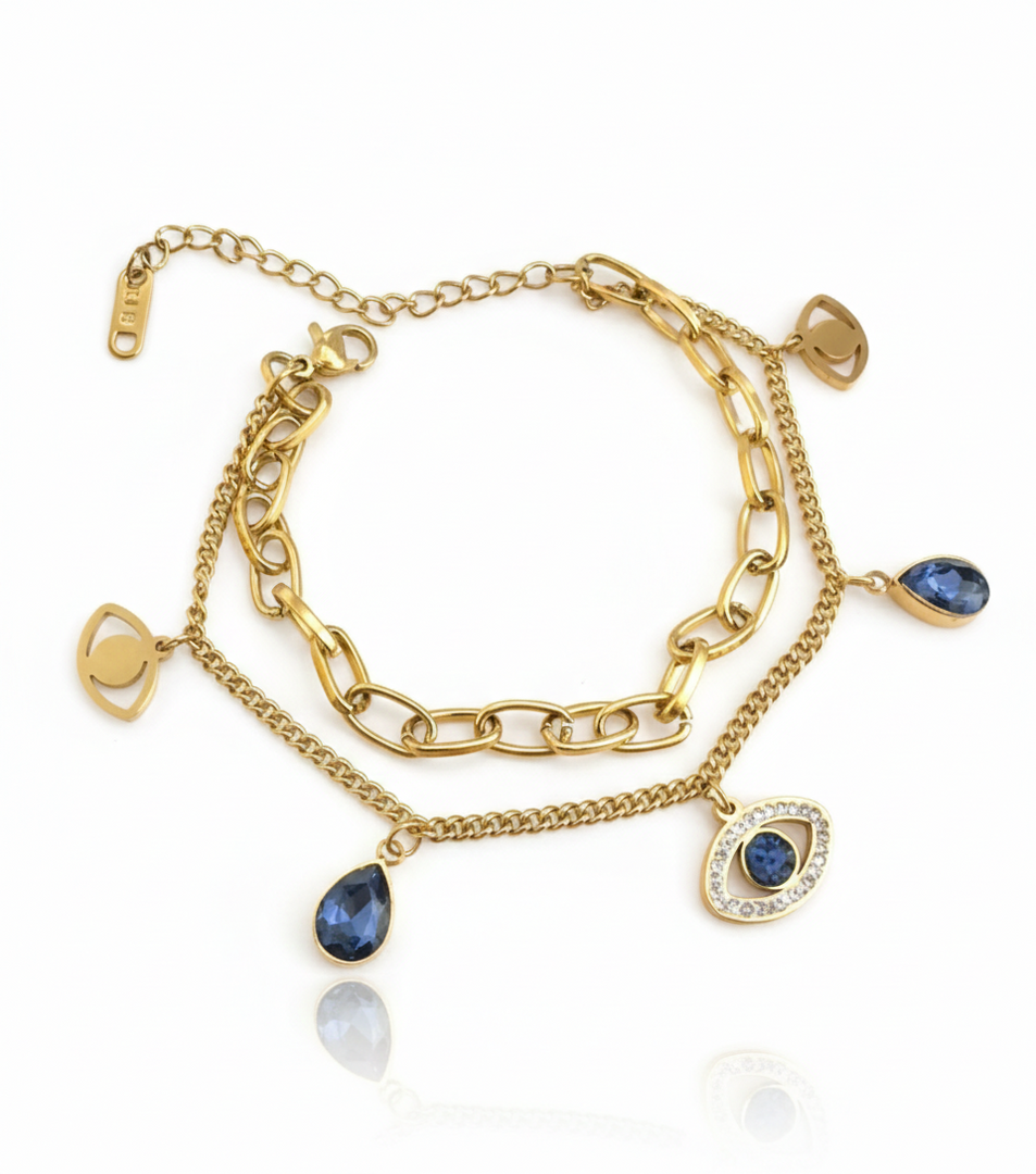 Evil eye charm bracelet