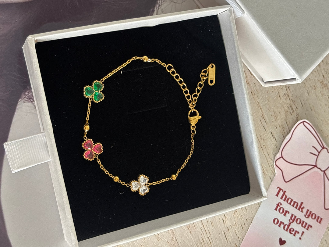 Multi-floral bracelet