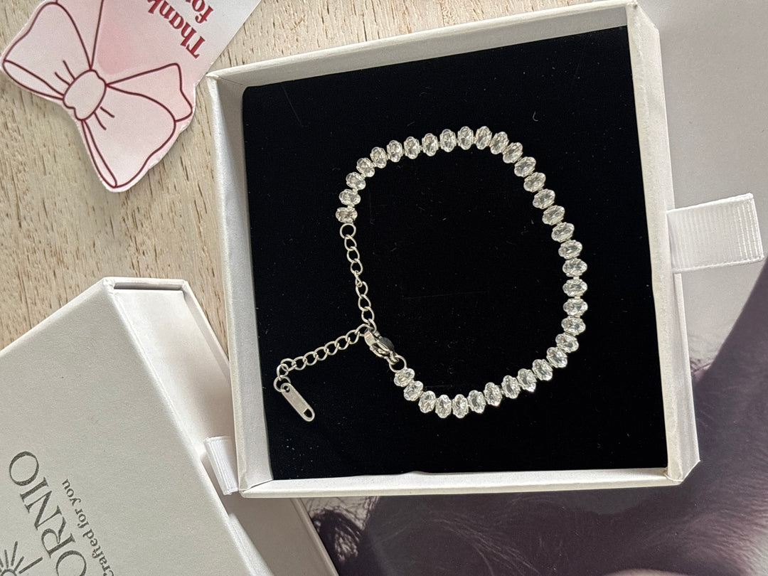 Silver dew bracelet