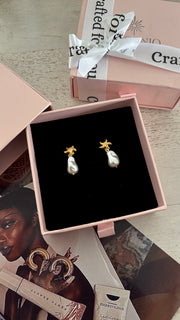 Starry seashell drops