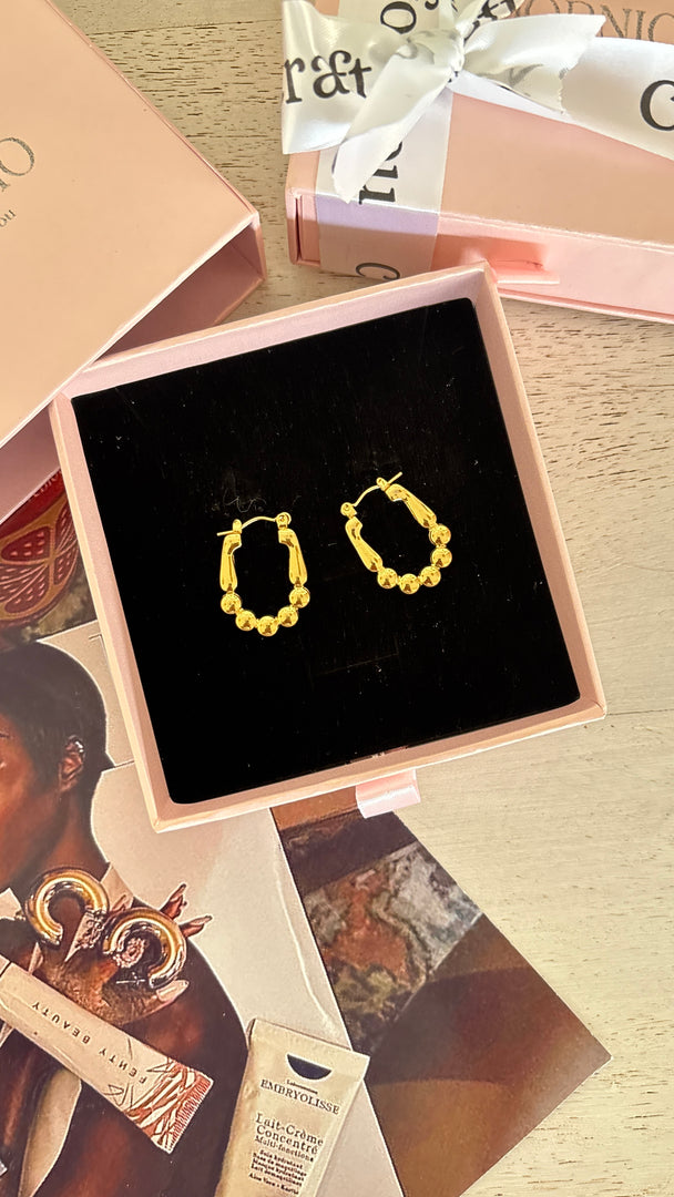 Beaded hoops