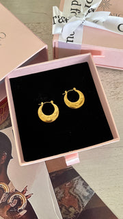 Star studded hoops