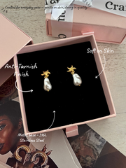 Starry seashell drops