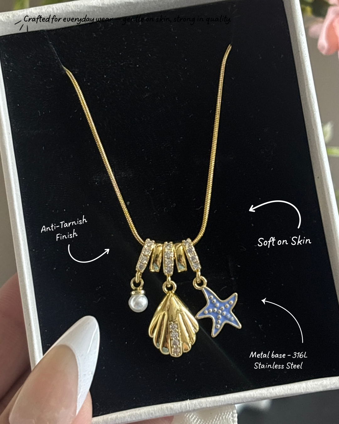 Starfish dream neckpiece