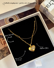 Layer heart  neckpeice