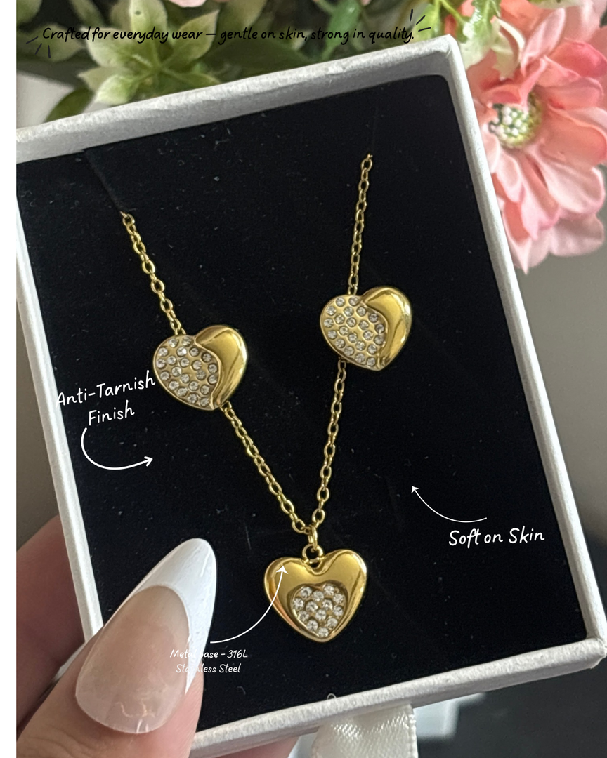 Heart bloom set