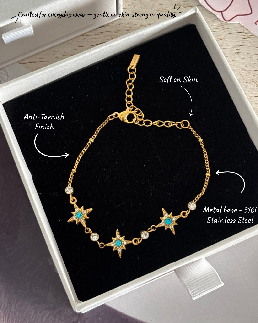Azure Starfall Bracelet