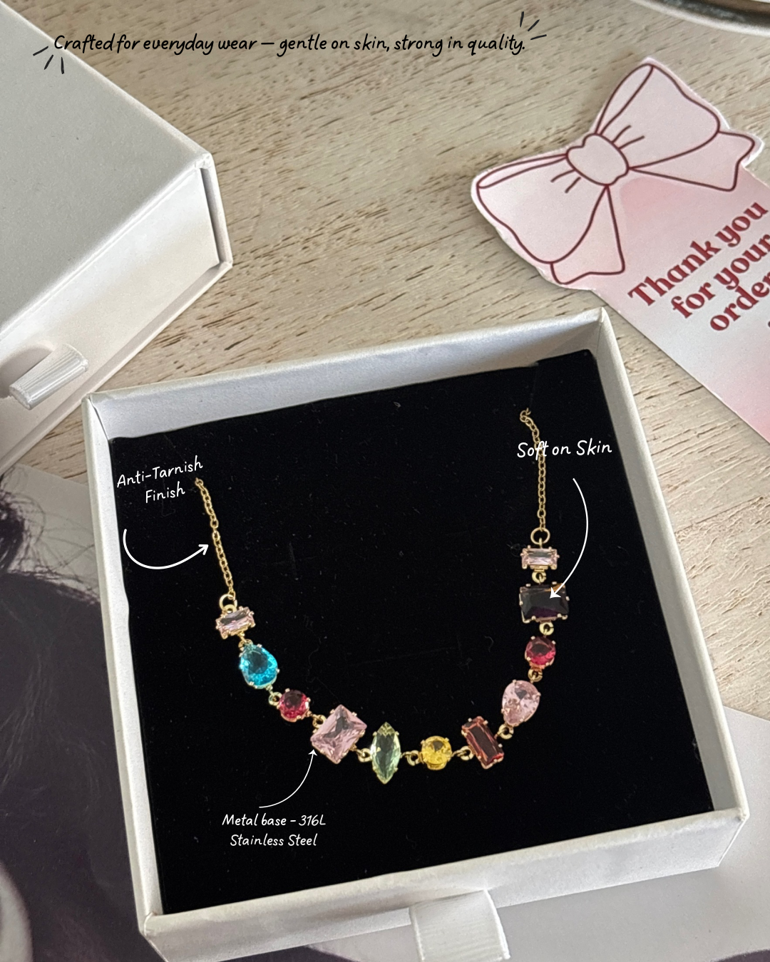 Gemstone neckpeice